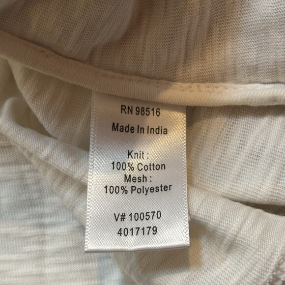 Coldwater Creek Shirt Womens XL Gray Cream Sequin Tank Top Stretch Elegant 16 - Picture 8 of 8